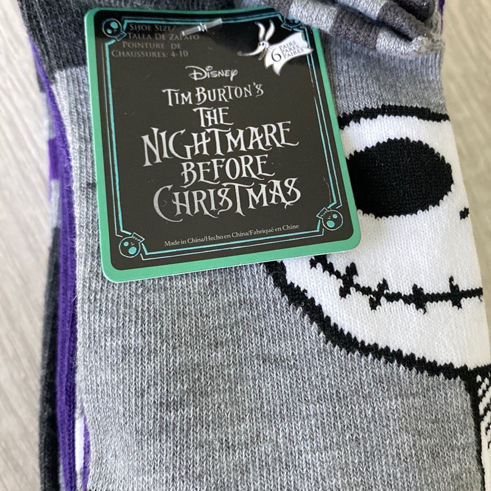 Tim burtons nightmare before Christmas socks